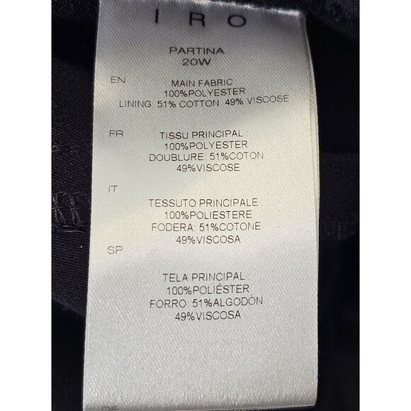 DMS Womens 38 Iro Paperbag Waist Belted High Rise Dress Pants‎ Slacks Black EUC - Picture 9 of 10